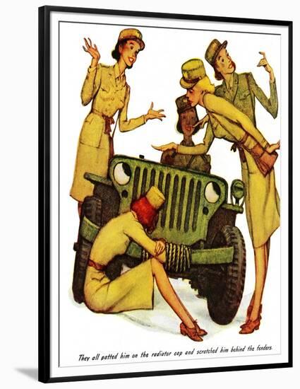 "The Wonderful Life of Wilbur the Jeep" B-Norman Rockwell-Framed Premium Giclee Print