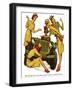 "The Wonderful Life of Wilbur the Jeep" B-Norman Rockwell-Framed Giclee Print