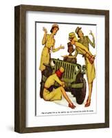 "The Wonderful Life of Wilbur the Jeep" B-Norman Rockwell-Framed Giclee Print