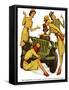 "The Wonderful Life of Wilbur the Jeep" B-Norman Rockwell-Framed Stretched Canvas