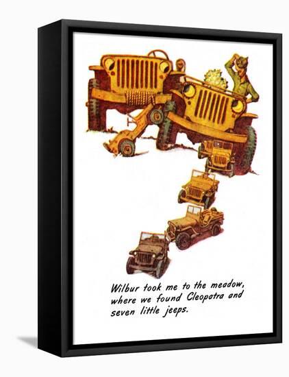 "The Wonderful Life of Wilbur the Jeep" E, January 29,1944-Norman Rockwell-Framed Stretched Canvas