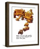 "The Wonderful Life of Wilbur the Jeep" E, January 29,1944-Norman Rockwell-Framed Giclee Print