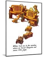 "The Wonderful Life of Wilbur the Jeep" E, January 29,1944-Norman Rockwell-Mounted Giclee Print