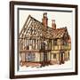 The Wonderful Story of Britain: Building a Tudor House-Peter Jackson-Framed Giclee Print