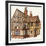 The Wonderful Story of Britain: Building a Tudor House-Peter Jackson-Framed Giclee Print