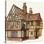 The Wonderful Story of Britain: Building a Tudor House-Peter Jackson-Stretched Canvas