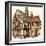 The Wonderful Story of Britain: Building a Tudor House-Peter Jackson-Framed Giclee Print