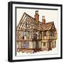 The Wonderful Story of Britain: Building a Tudor House-Peter Jackson-Framed Giclee Print