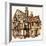 The Wonderful Story of Britain: Building a Tudor House-Peter Jackson-Framed Giclee Print