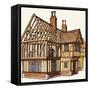The Wonderful Story of Britain: Building a Tudor House-Peter Jackson-Framed Stretched Canvas