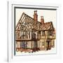 The Wonderful Story of Britain: Building a Tudor House-Peter Jackson-Framed Giclee Print