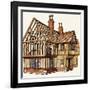 The Wonderful Story of Britain: Building a Tudor House-Peter Jackson-Framed Giclee Print