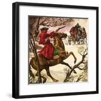 The Wonderful Story of Britain: Highwaymen and Robbers-Peter Jackson-Framed Giclee Print