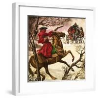 The Wonderful Story of Britain: Highwaymen and Robbers-Peter Jackson-Framed Giclee Print