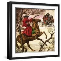 The Wonderful Story of Britain: Highwaymen and Robbers-Peter Jackson-Framed Giclee Print