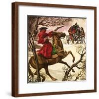 The Wonderful Story of Britain: Highwaymen and Robbers-Peter Jackson-Framed Giclee Print