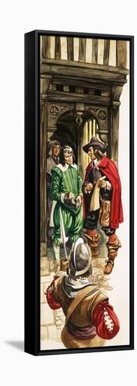 The Wonderful Story of Britain: King Charles the First. Tax Collectors-Peter Jackson-Framed Stretched Canvas