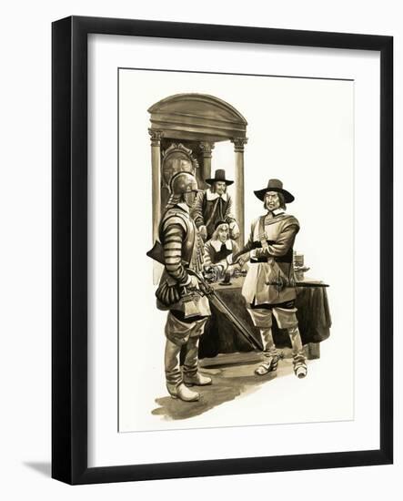 The Wonderful Story of Britain: Oliver Cromwell-Peter Jackson-Framed Giclee Print