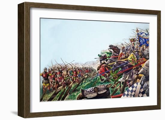 The Wonderful Story of Britain: the Battle of Agincourt-Peter Jackson-Framed Giclee Print