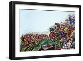 The Wonderful Story of Britain: the Battle of Agincourt-Peter Jackson-Framed Giclee Print