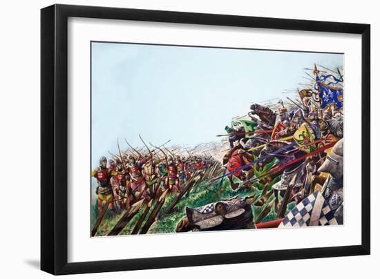 The Wonderful Story of Britain: the Battle of Agincourt-Peter Jackson-Framed Giclee Print