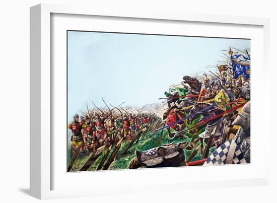 The Wonderful Story of Britain: the Battle of Agincourt-Peter Jackson-Framed Giclee Print