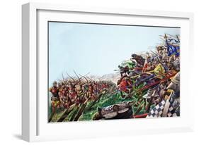 The Wonderful Story of Britain: the Battle of Agincourt-Peter Jackson-Framed Giclee Print