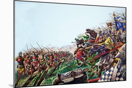 The Wonderful Story of Britain: the Battle of Agincourt-Peter Jackson-Mounted Giclee Print