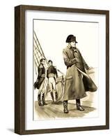 The Wonderful Story of Britain: The Battle of Waterloo-Peter Jackson-Framed Giclee Print