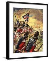 The Wonderful Story of Britain: The Battle of Waterloo-Peter Jackson-Framed Giclee Print