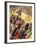The Wonderful Story of Britain: The Battle of Waterloo-Peter Jackson-Framed Giclee Print