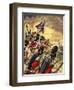 The Wonderful Story of Britain: The Battle of Waterloo-Peter Jackson-Framed Giclee Print