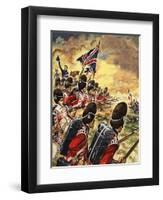 The Wonderful Story of Britain: The Battle of Waterloo-Peter Jackson-Framed Giclee Print