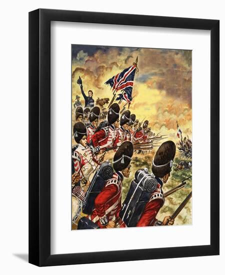The Wonderful Story of Britain: The Battle of Waterloo-Peter Jackson-Framed Giclee Print
