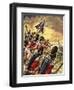 The Wonderful Story of Britain: The Battle of Waterloo-Peter Jackson-Framed Giclee Print