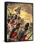 The Wonderful Story of Britain: The Battle of Waterloo-Peter Jackson-Framed Stretched Canvas