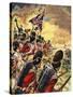 The Wonderful Story of Britain: The Battle of Waterloo-Peter Jackson-Stretched Canvas