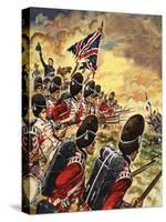 The Wonderful Story of Britain: The Battle of Waterloo-Peter Jackson-Stretched Canvas