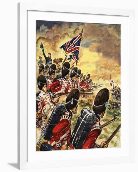 The Wonderful Story of Britain: The Battle of Waterloo-Peter Jackson-Framed Giclee Print