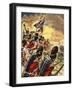 The Wonderful Story of Britain: The Battle of Waterloo-Peter Jackson-Framed Giclee Print