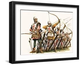 The Wonderful Story of Britain: the Bowmen of Britain-Peter Jackson-Framed Giclee Print