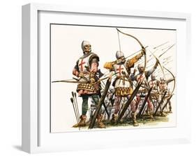 The Wonderful Story of Britain: the Bowmen of Britain-Peter Jackson-Framed Giclee Print