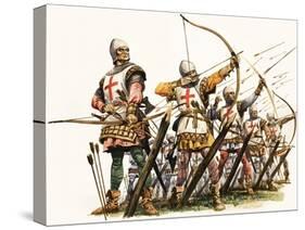 The Wonderful Story of Britain: the Bowmen of Britain-Peter Jackson-Stretched Canvas