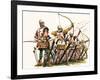 The Wonderful Story of Britain: the Bowmen of Britain-Peter Jackson-Framed Giclee Print