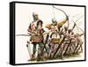 The Wonderful Story of Britain: the Bowmen of Britain-Peter Jackson-Framed Stretched Canvas