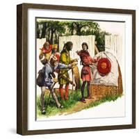 The Wonderful Story of Britain: the Bowmen of Britain-Peter Jackson-Framed Giclee Print