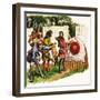 The Wonderful Story of Britain: the Bowmen of Britain-Peter Jackson-Framed Giclee Print