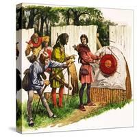 The Wonderful Story of Britain: the Bowmen of Britain-Peter Jackson-Stretched Canvas