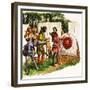 The Wonderful Story of Britain: the Bowmen of Britain-Peter Jackson-Framed Giclee Print