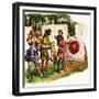 The Wonderful Story of Britain: the Bowmen of Britain-Peter Jackson-Framed Giclee Print